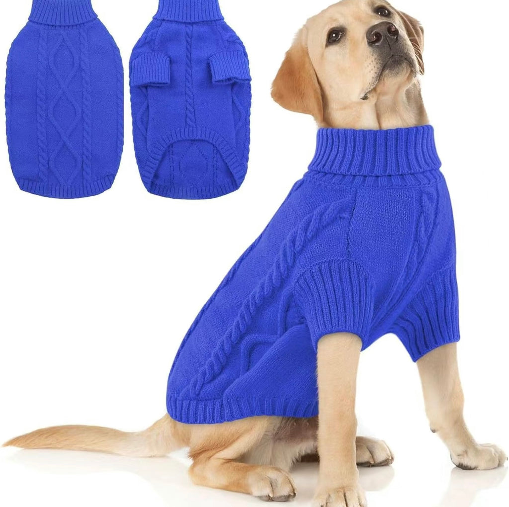 XL and 2XL - Dog Sweater, Dog Sweaters for Extra Large Dogs,Pet Sweatshirt Apparel Turtleneck Pullover Winter Dog Outfits for Pitbull, Labrador Retriever.