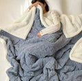 Blue Gray Double Sided blanket !