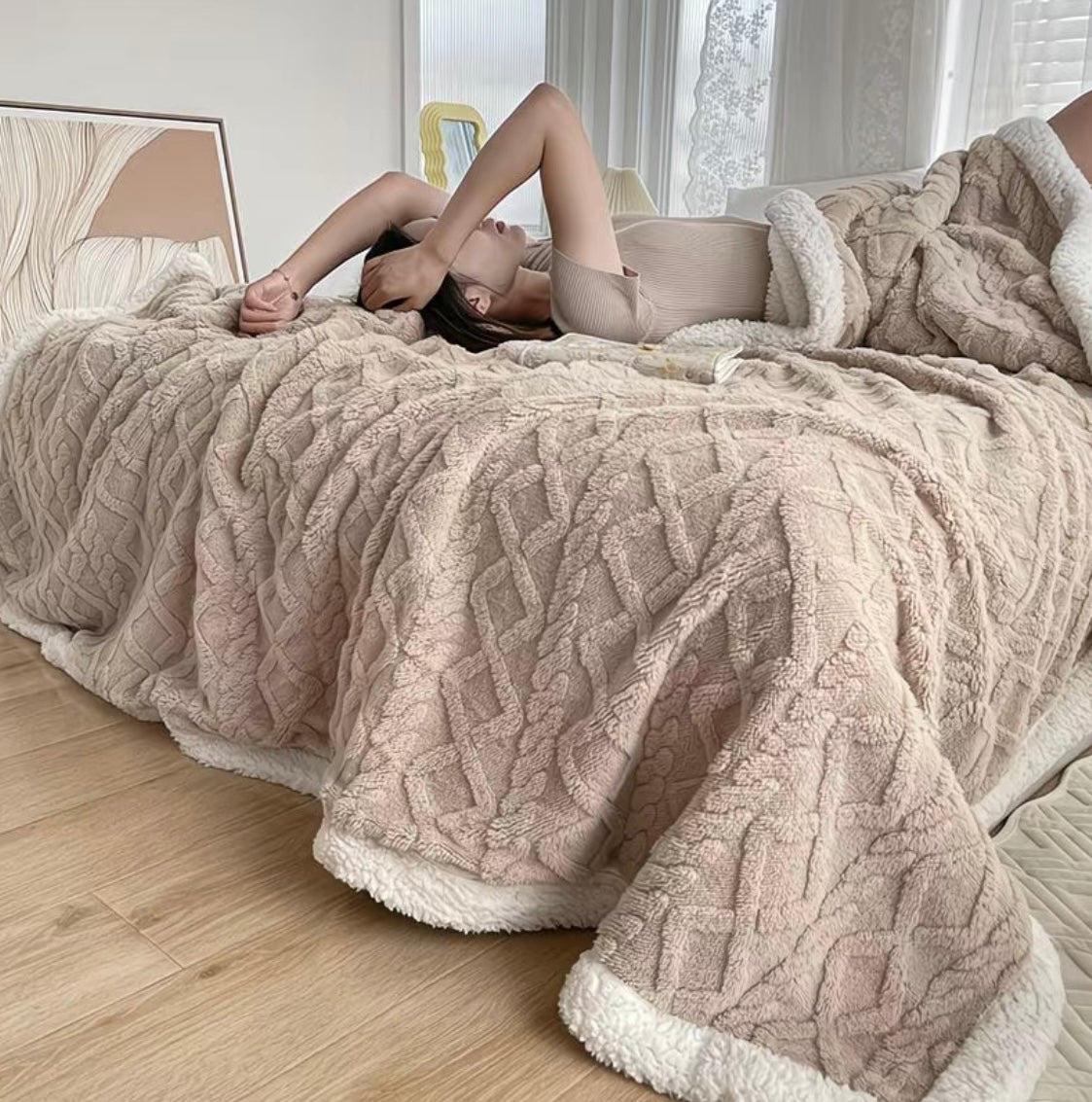 Brown double Layered Blanket