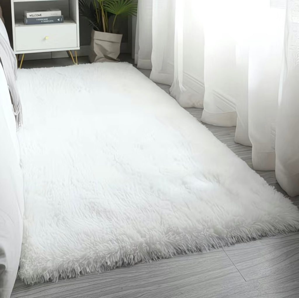 White Fluffy Carpet
